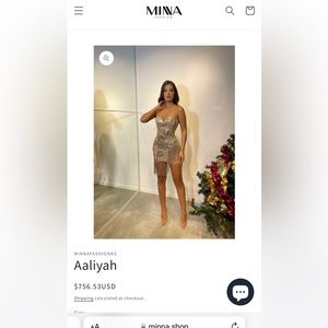 Aaliyah minna fashion dress size 6 in excellent condition